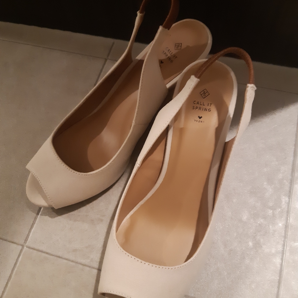 Call it Spring Peep-Toe Wedges - Picture 2 of 5